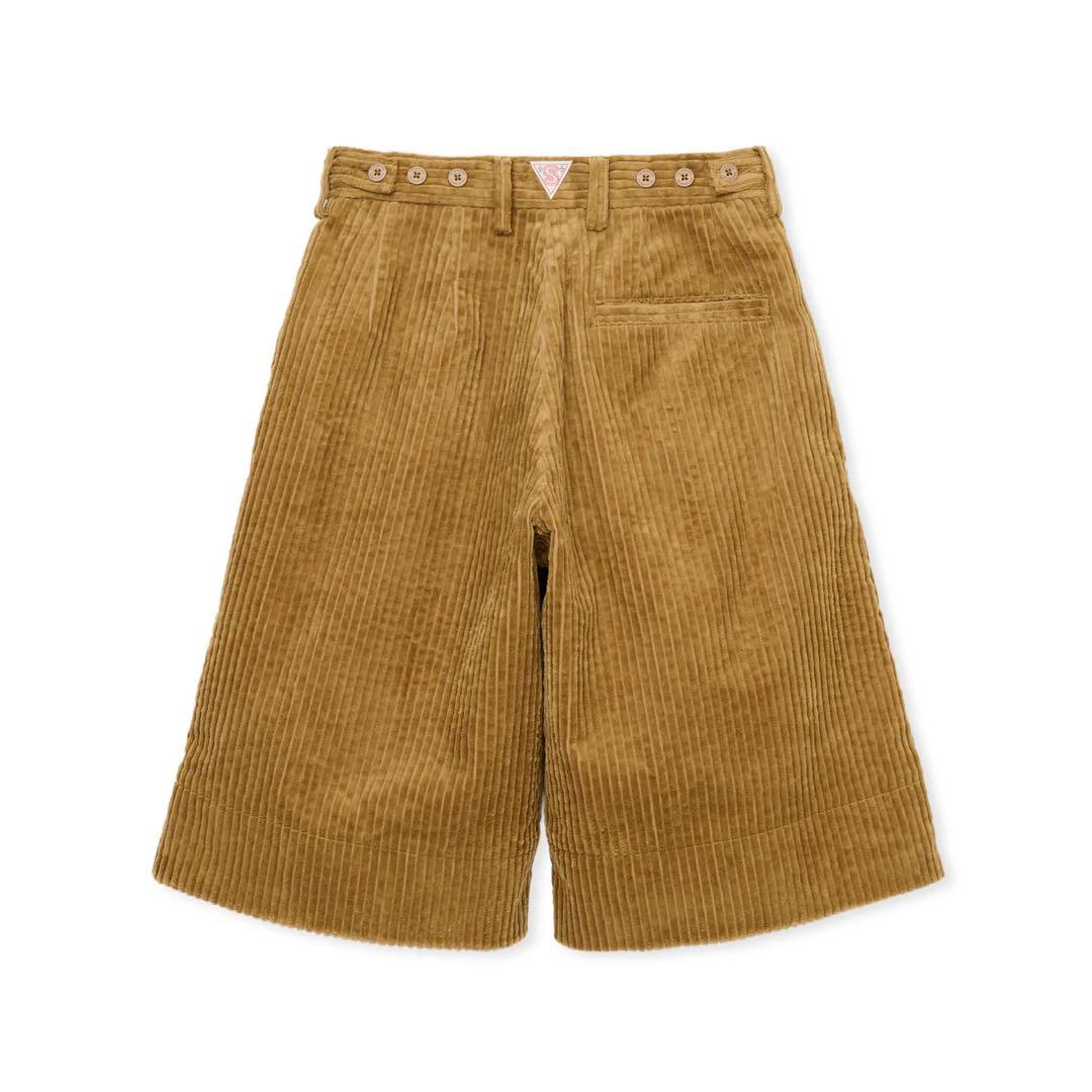 shishikui CORDUROY S / BEIGE S コーデュロイハーフ