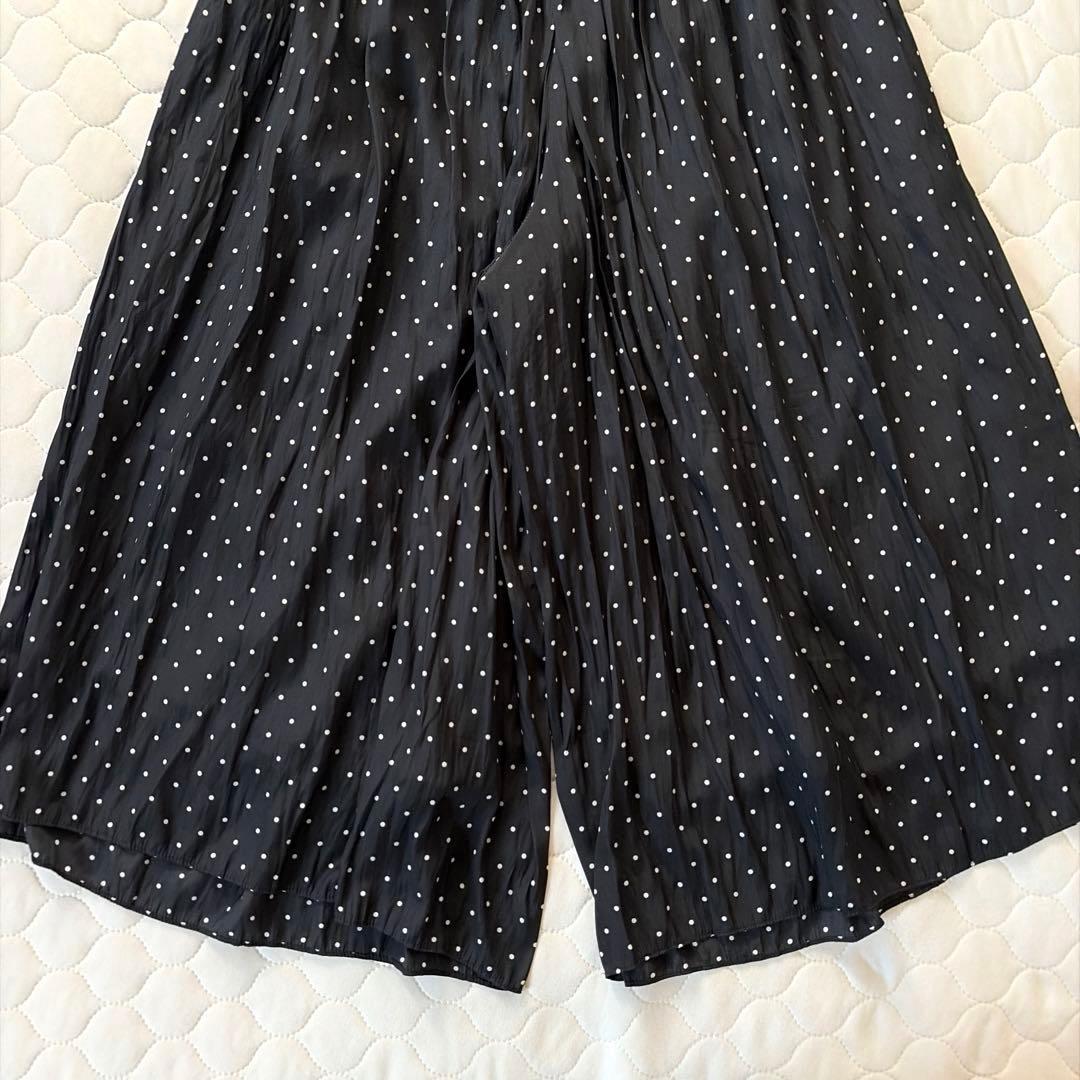 【美品】BEARDSLEY シワシフォンギャザーパンツ　ドット　サイズ0