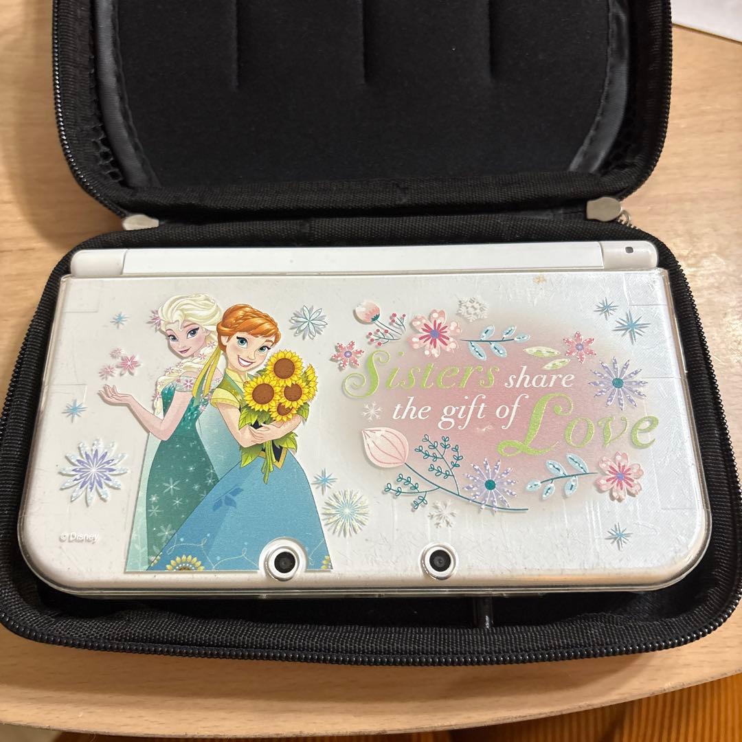 Newニンテンドー3DSLL パールホワイト ケース赤色付き