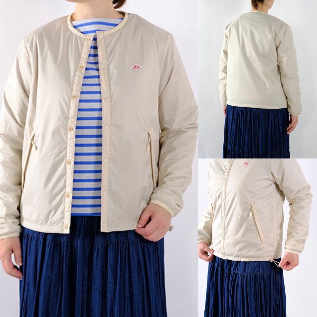 DANTON インサレーション カラーレス ジャケット S アイボリー 袋付き