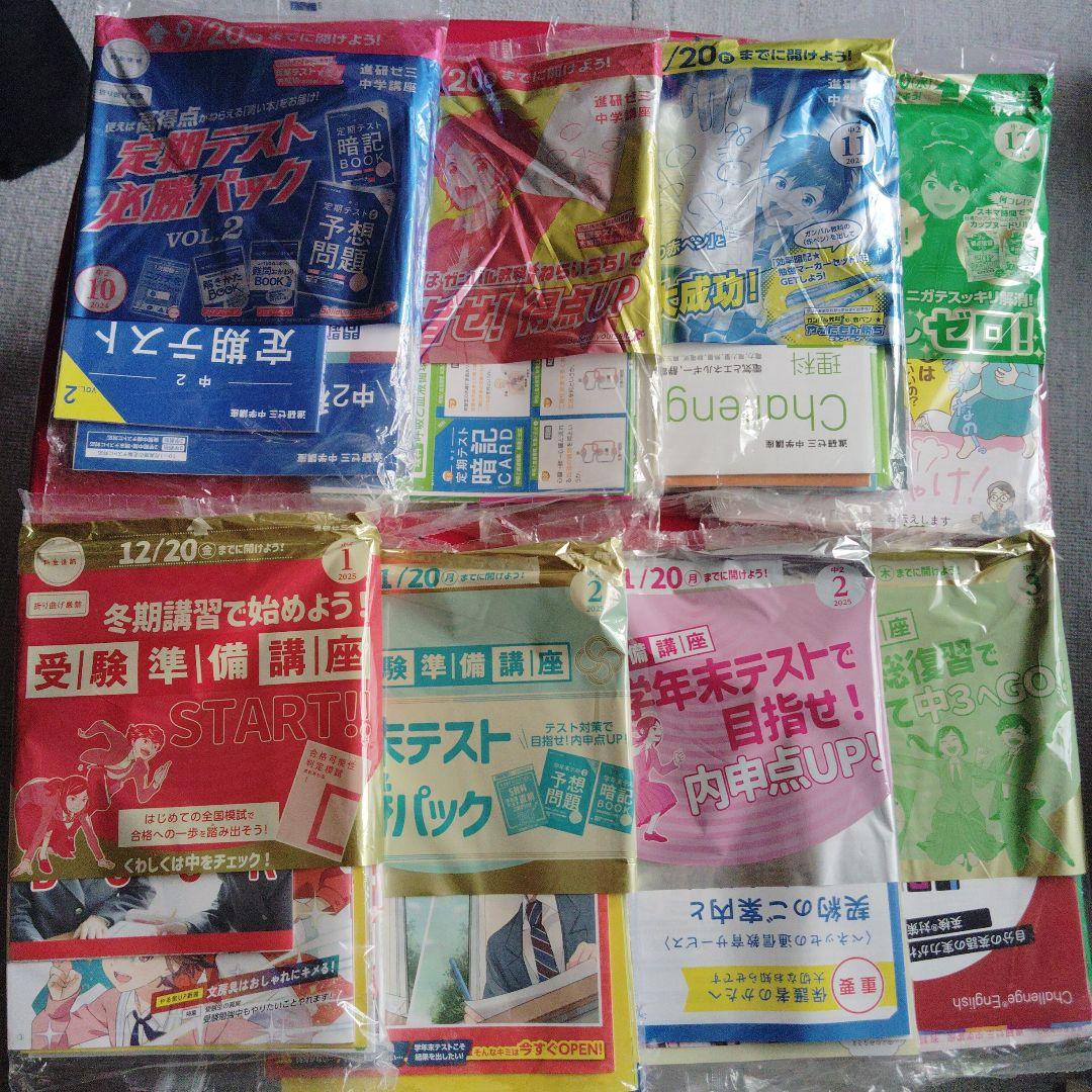 Benesse進研ゼミ中2講座スタンダード4月から3月号2024〜2025年分