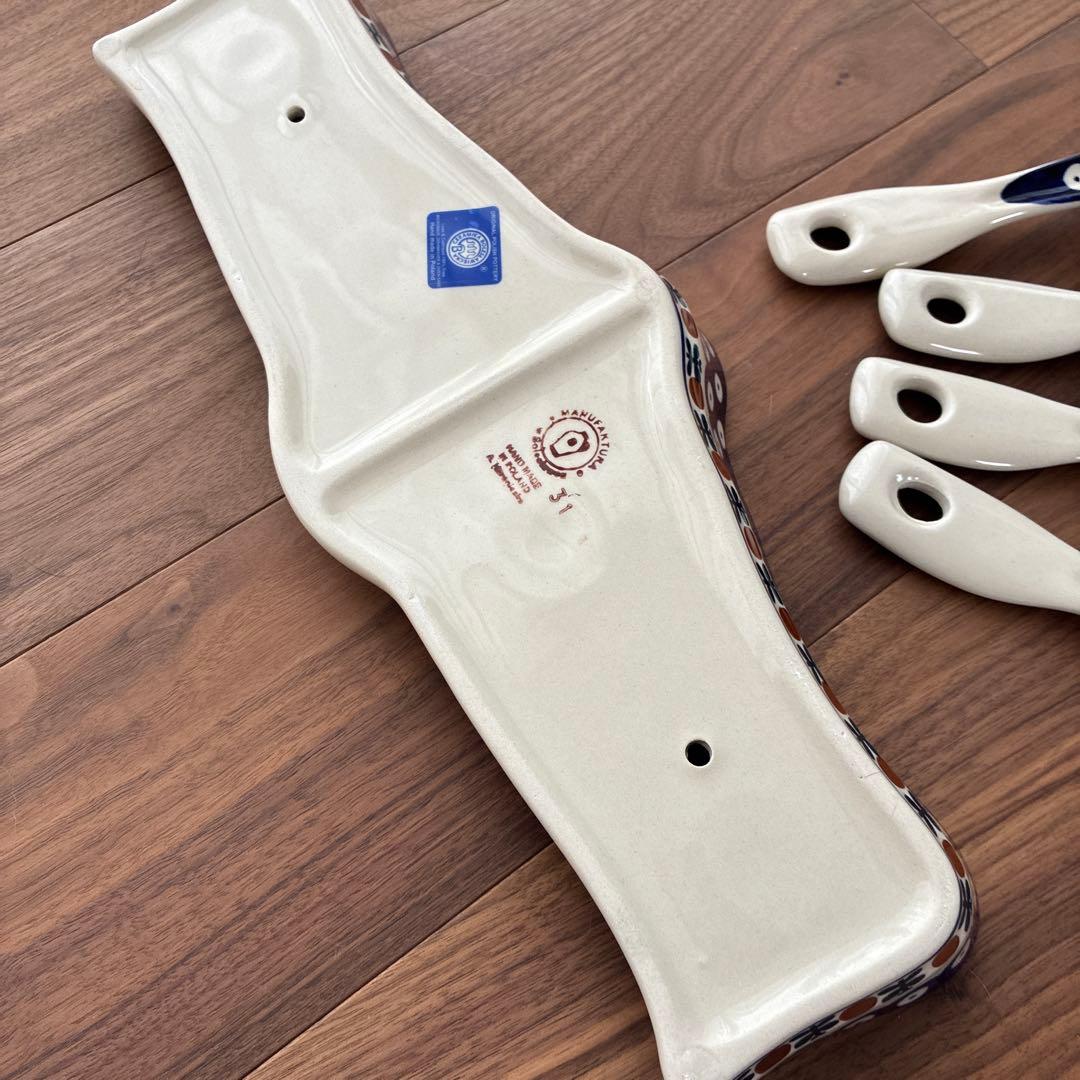 【新品】ポーリッシュポタリー キッチンツール＆ホルダー セット レア商品