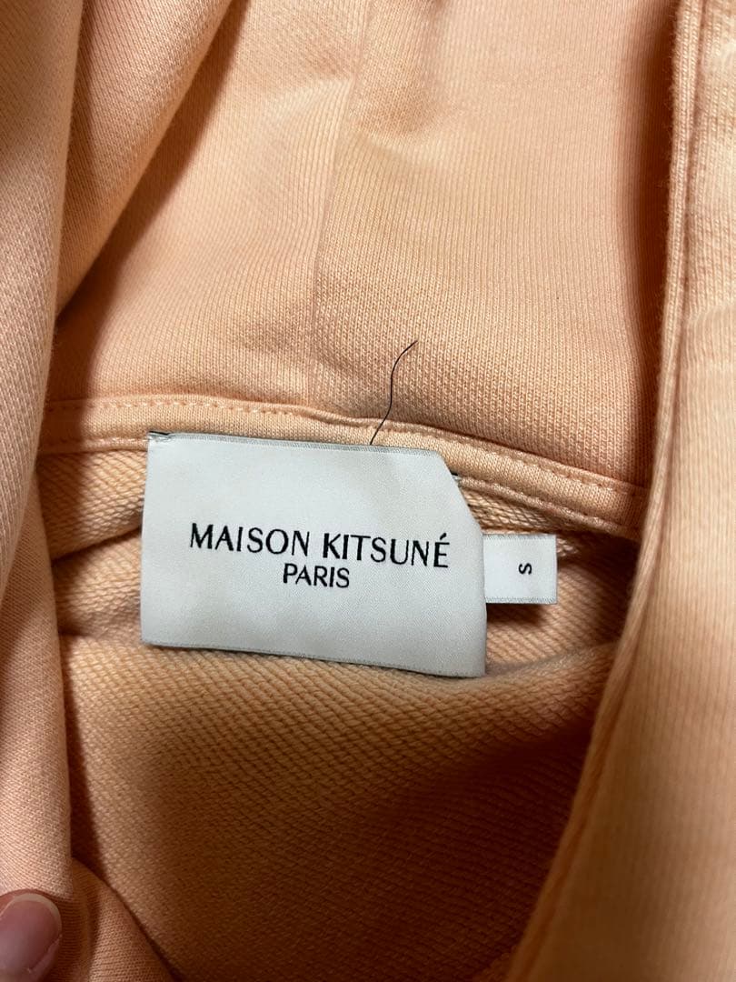 MAISON KITSUNÉ ピンク キツネ刺繍 パーカー S