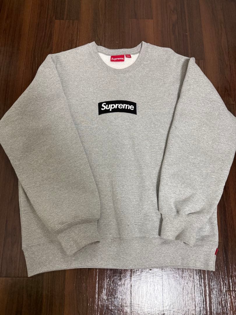 Supreme Boxlogo トレーナー　グレー