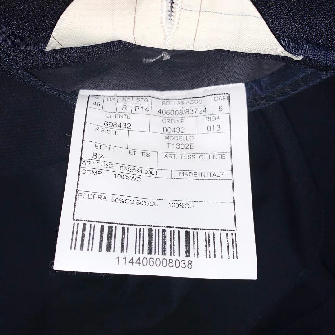 未使用級 ボリオリ DOVER アンコンジャケット ホップサック ネイビー M