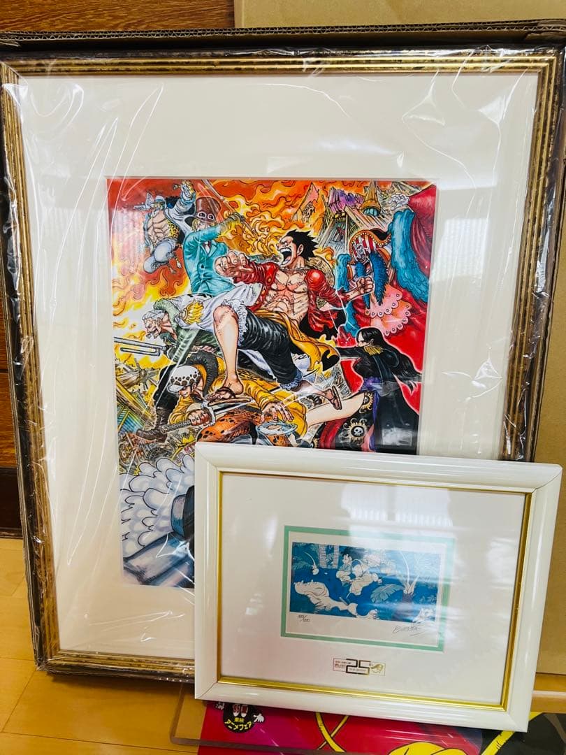 ONE PIECE ドラゴンボール鳥山明直筆サイン入りジャンプ展限定高級複製原画