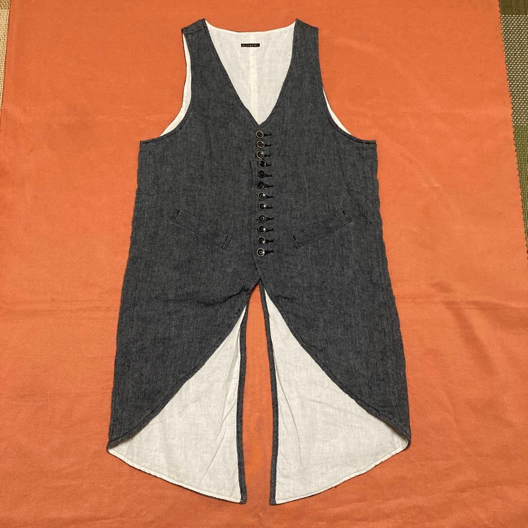 KAPITAL キャピタル　ロングジレ　ベスト　燕尾