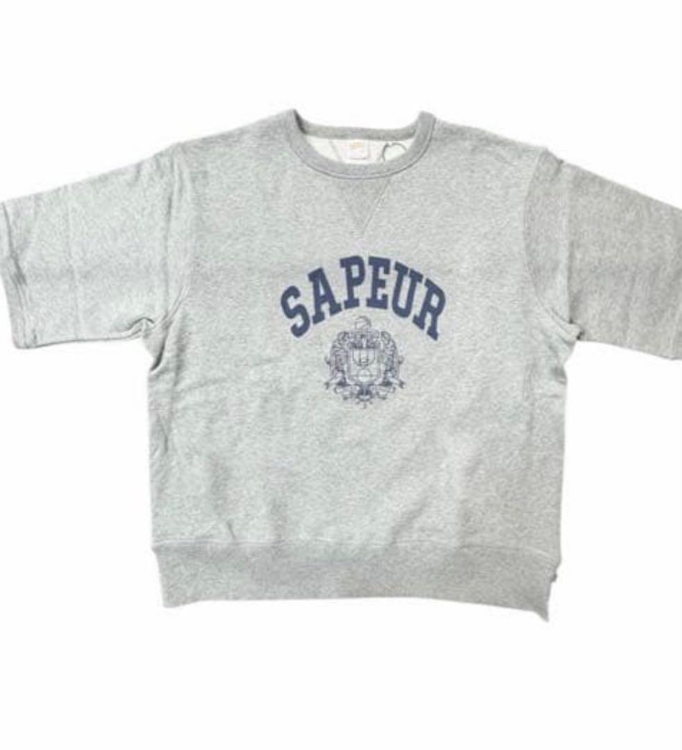 値下げ不可　　SAPEUR グレー オーバーサイズTシャツ 新品タグ付き　L