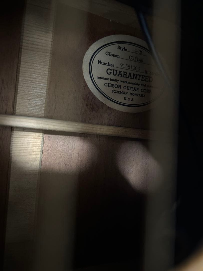 Gibson アコースティックギター ナチュラルJ30