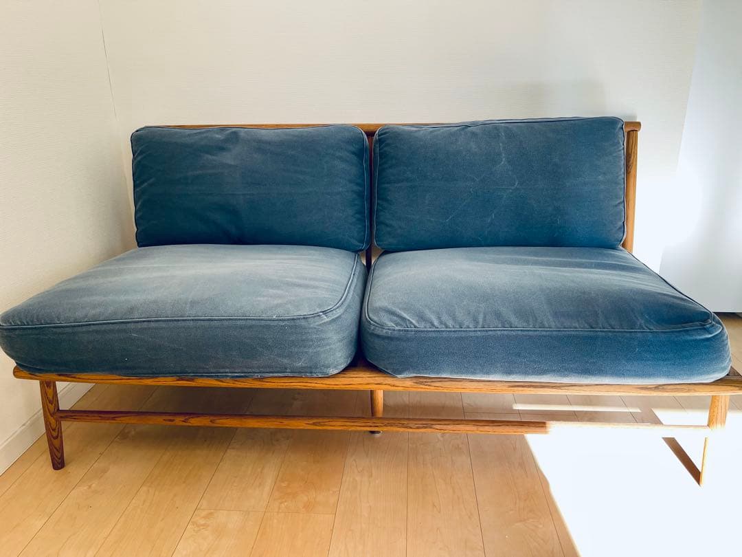 モモナチュラル　クラウドソファー　2人掛け