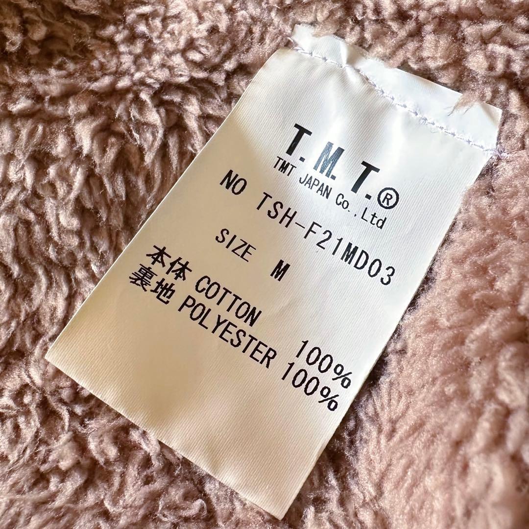 TMT：名作【コットン•フランネル×ボア•ライナー】チェック柄•シャツジャケット