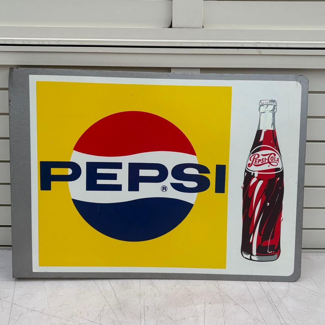 希少■昭和レトロ■状態良品■昔のペプシの看板■