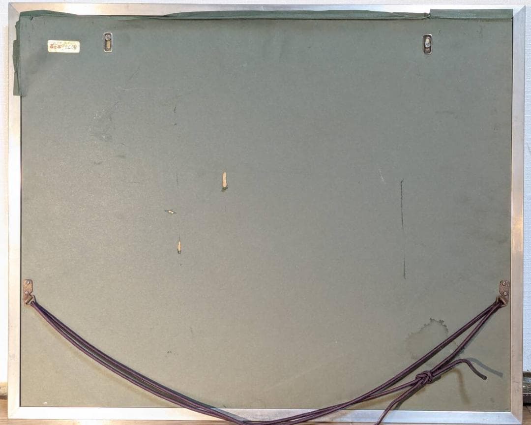 【真作】絵画　五十嵐清徳　日本画8号　朝顔　涼やかな夏の景色　夏の情景　Z16