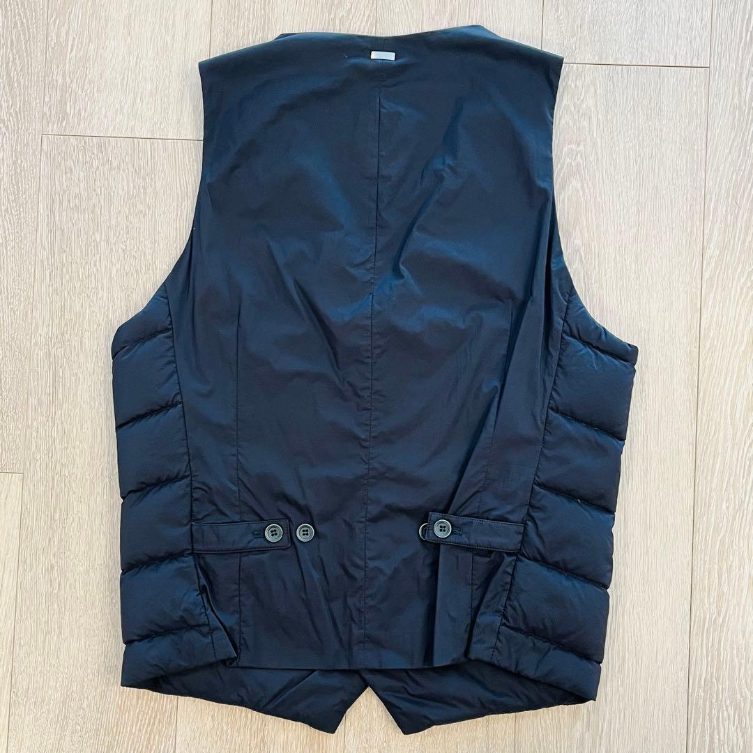 Herno ネイビー ダウンベスト 44