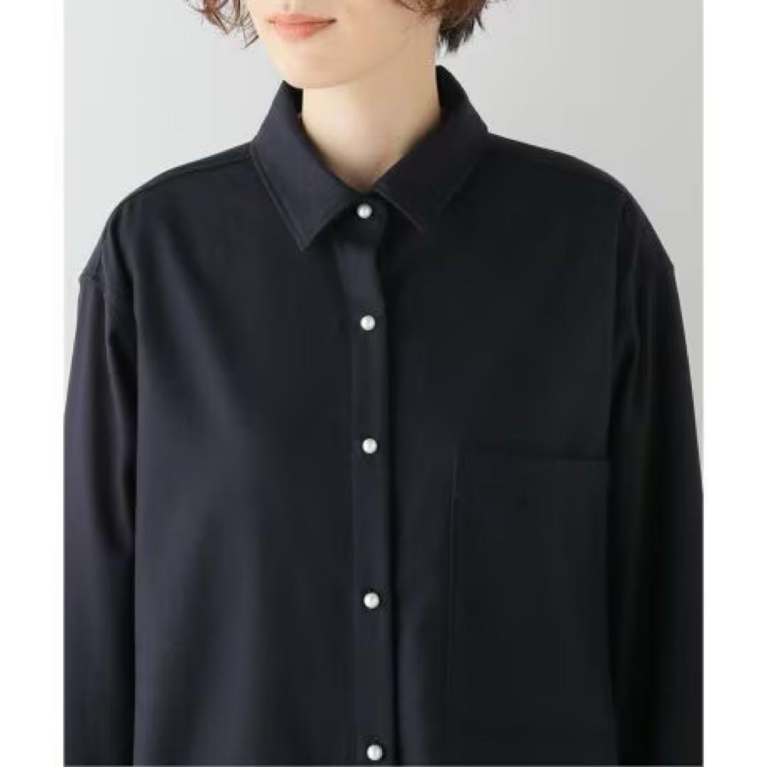 Spick and Span plain clothパールオーバーシャツ