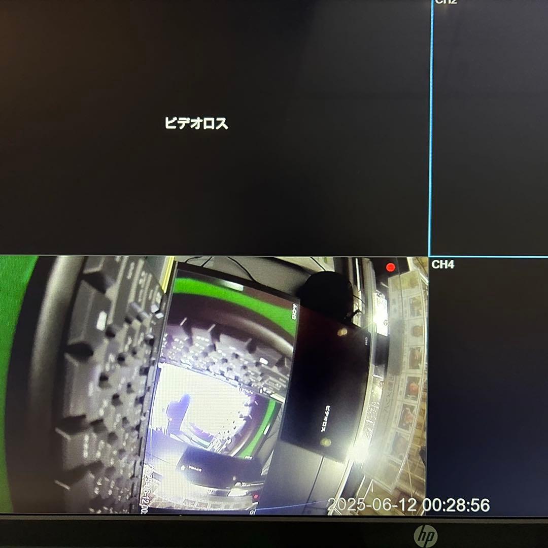 WTW ビデオレコーダー 4TB セット　カメラ　ケーブルセット不具合確認