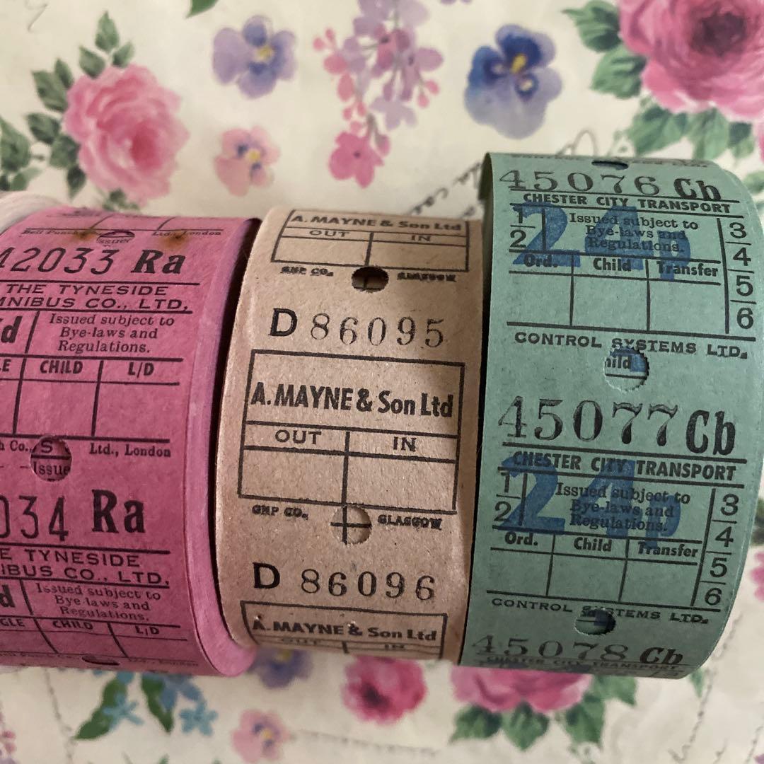 ✩︎レア含✩︎ イギリス　バスロールチケット4巻セット