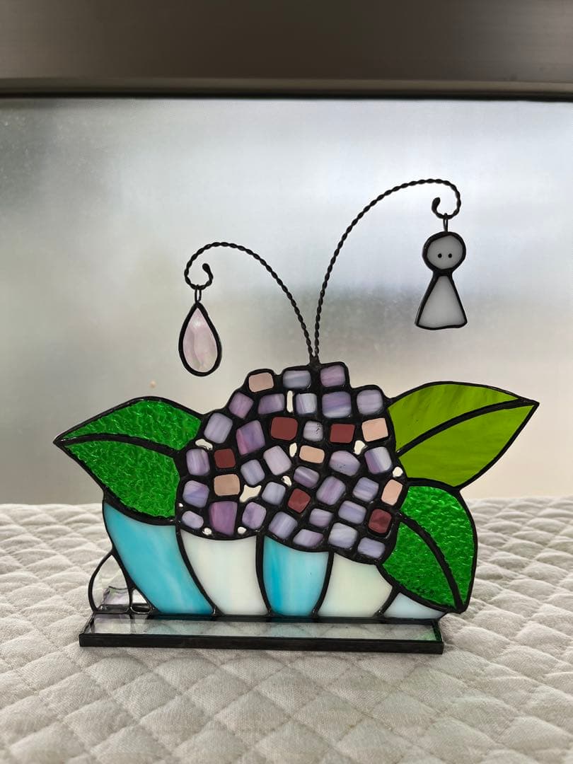 ステンドグラス　一輪挿し