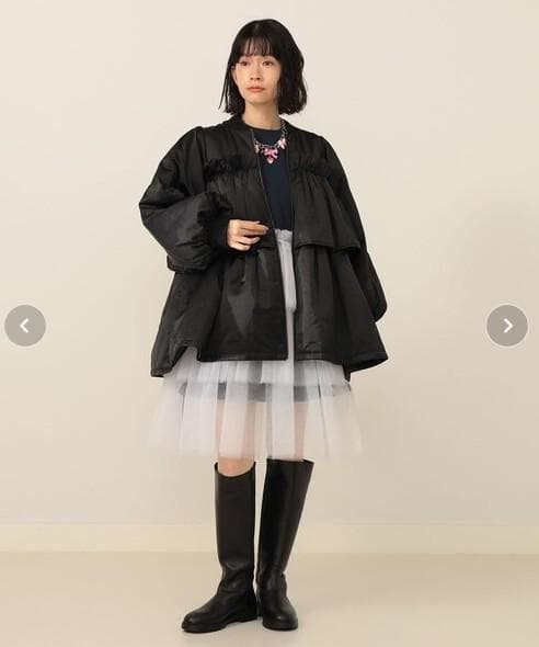 CAROLINA GLASER フリルジャケット★黒★一回使用の美品