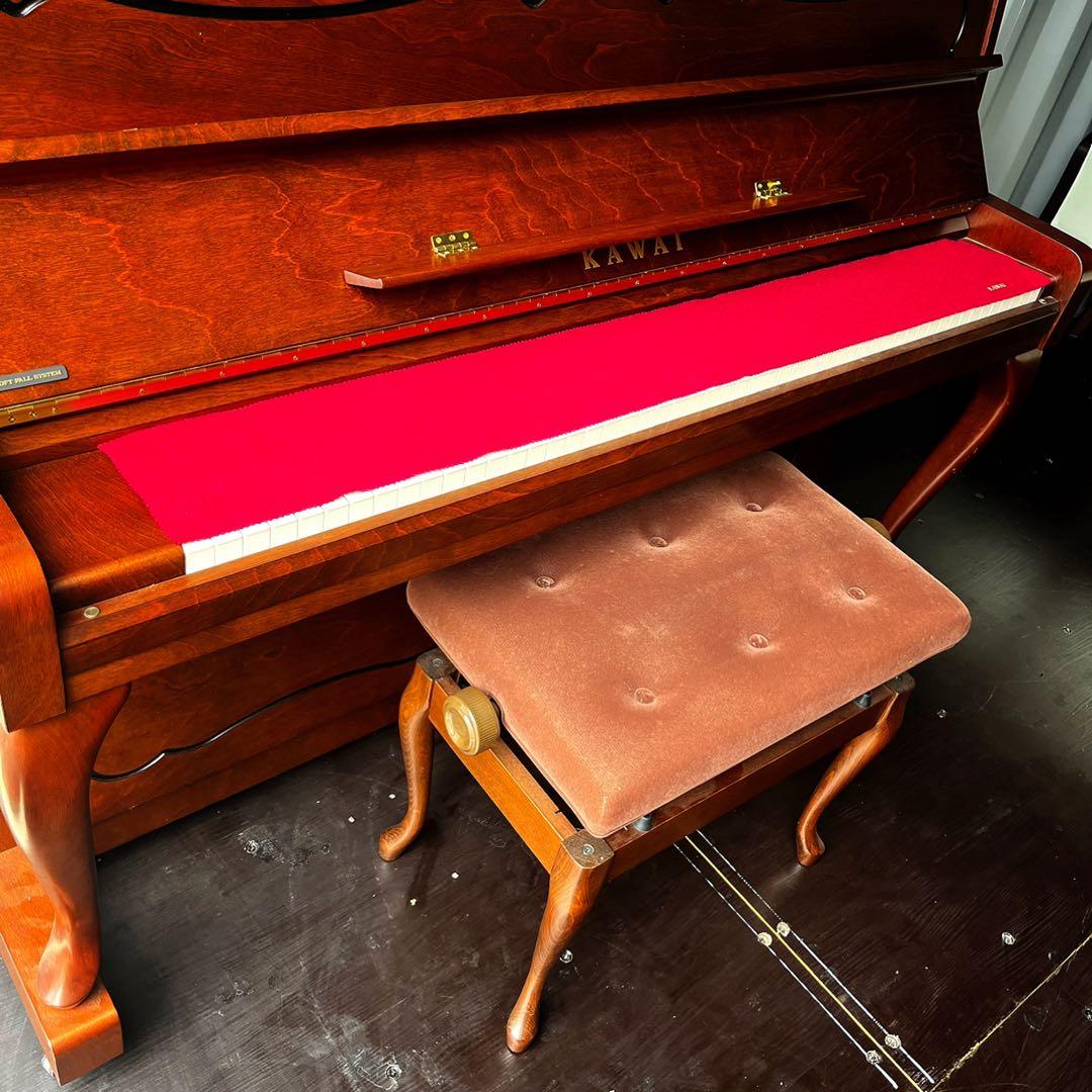 取付無料！カワイ上位モデル 猫脚アンティークアップライトピアノ 椅子付き✨