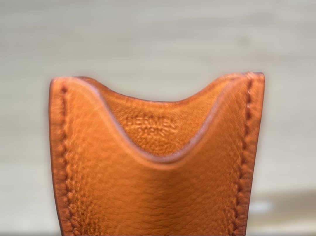 激レア　希少　美品　貴重　HERMES コーム レザーケース　バッファローホーン