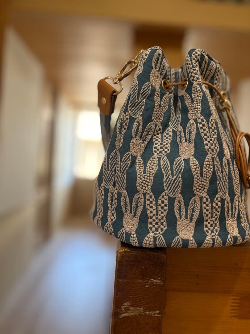 ミナペルホネン◇ハンドメイド◇マールた巾着bag