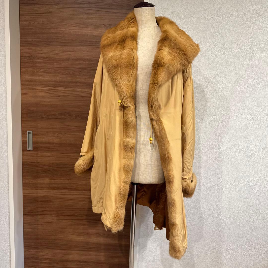 EMBA ファー付きコート　ジャケット