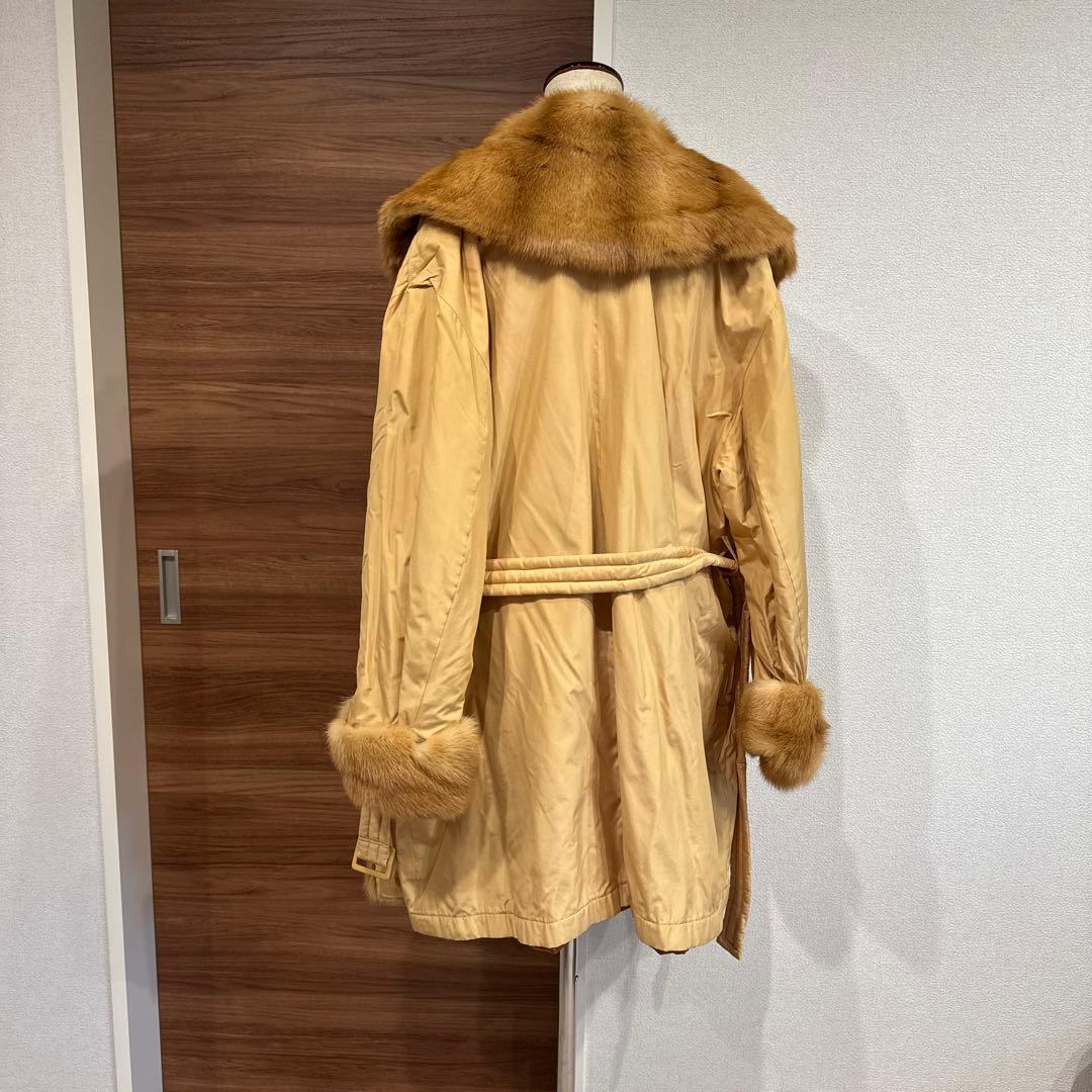 EMBA ファー付きコート　ジャケット