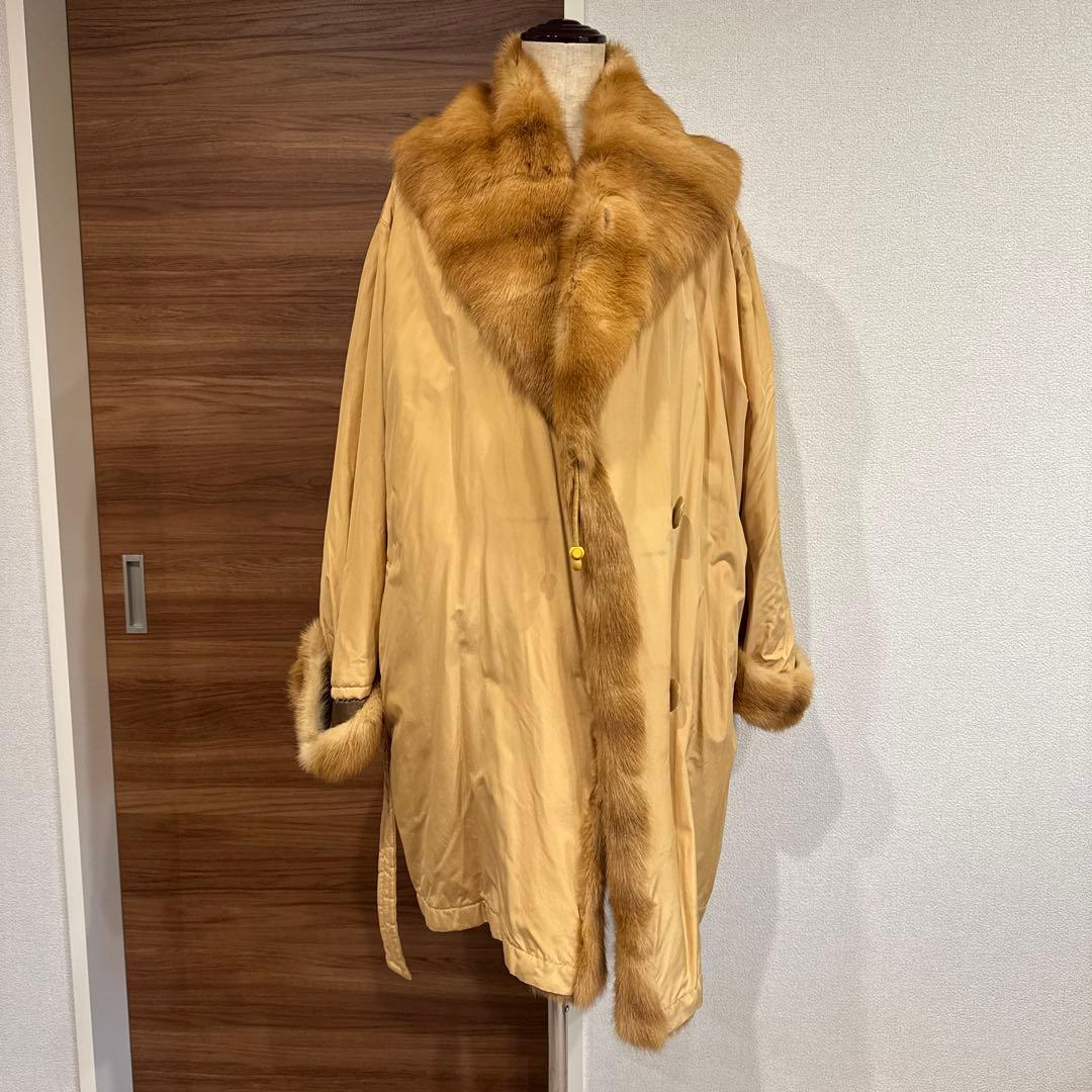 EMBA ファー付きコート　ジャケット