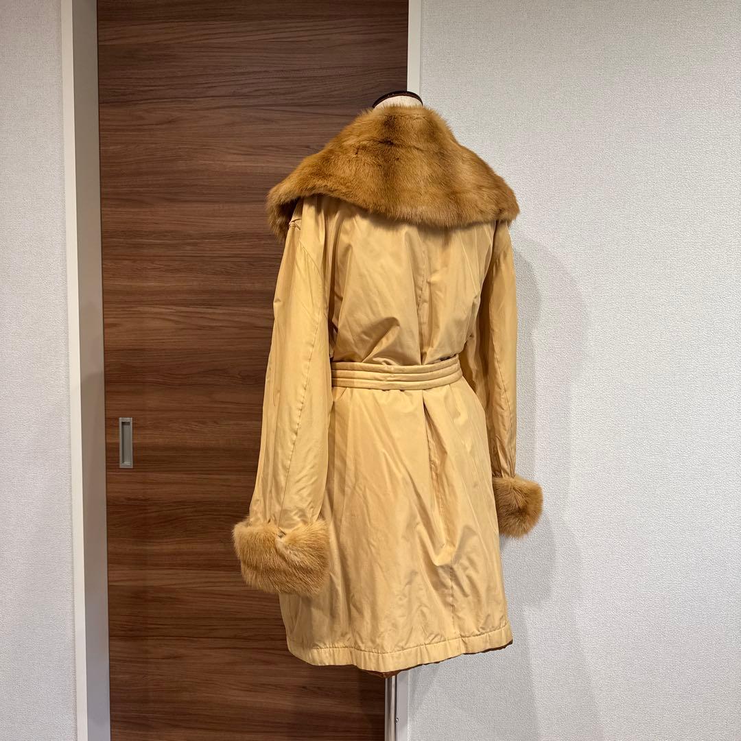EMBA ファー付きコート　ジャケット