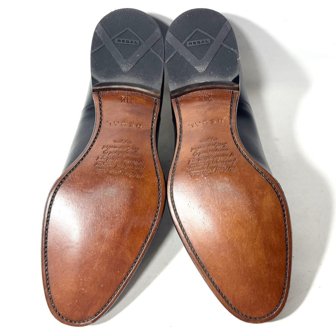 ꧁美品꧂ REGAL リーガル 革靴 ストレートチップ 01DR 黒 ビジネス靴