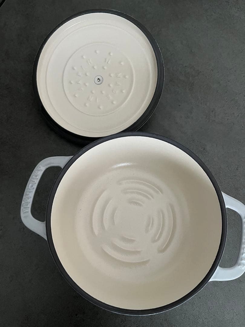 新品 バーミキュラ オーブンポット2 鋳物 オイスターグレー mini 14cm