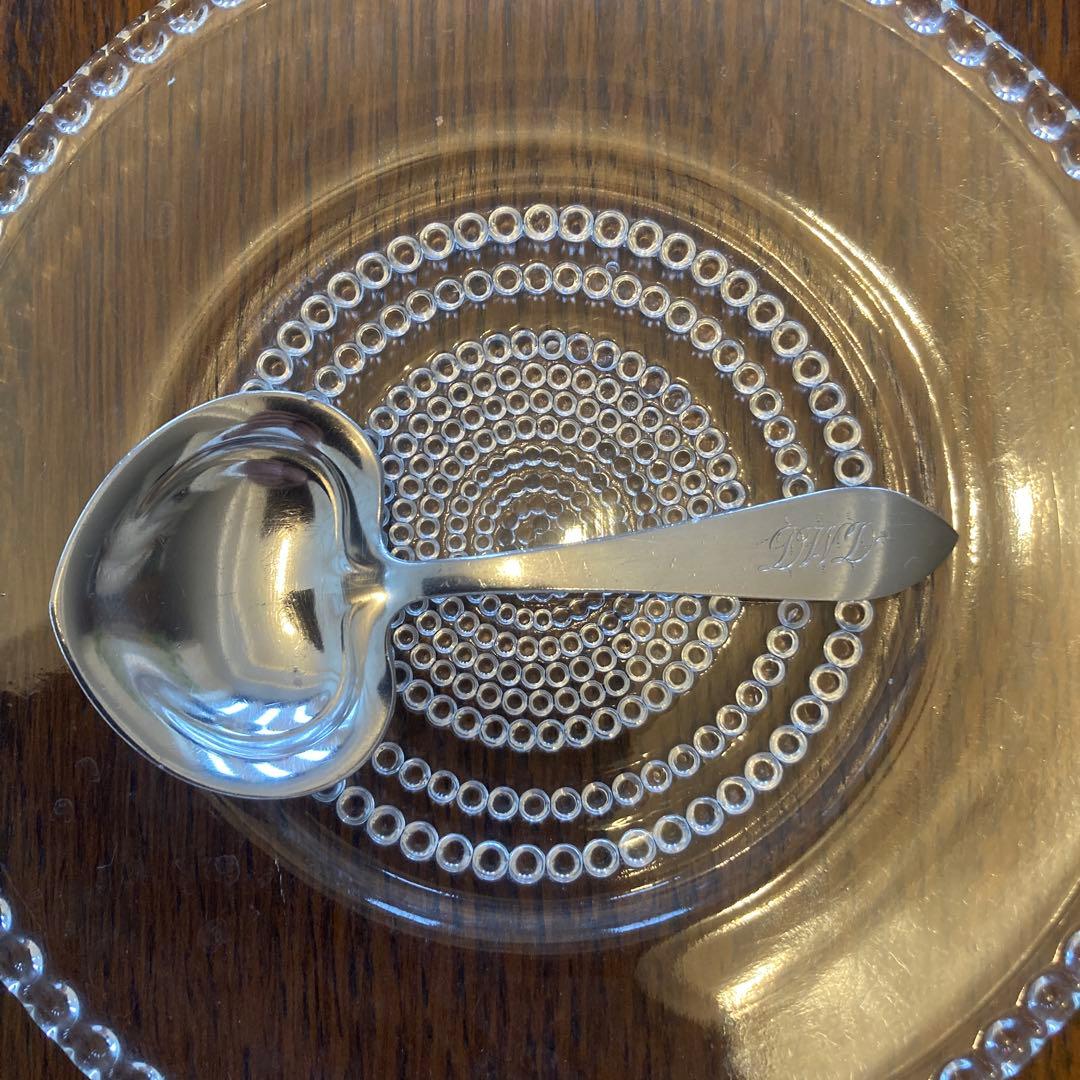 傷あり　Tiffany 純銀　ティーキャディー　スプーン　Faneuil