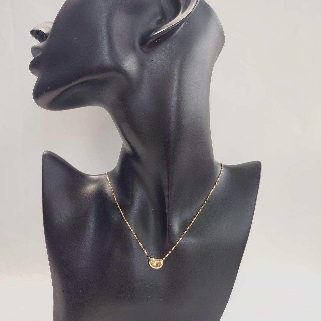 【美品】TIFFANY ティファニー K18YG ビーンズ ネックレス 7305