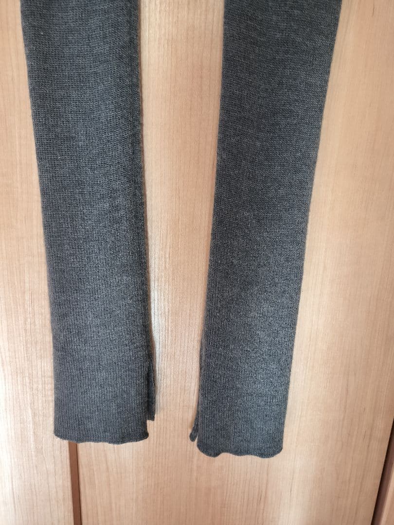 DRESS HERSELF シルクウール/レギンスパンツ　チャコールグレー