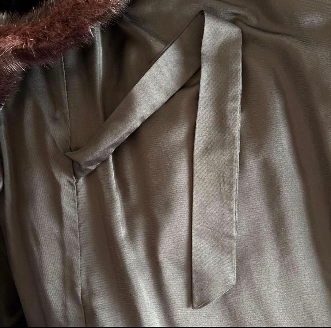 美品ゴールドサガミンクロイヤル金タグロングコート