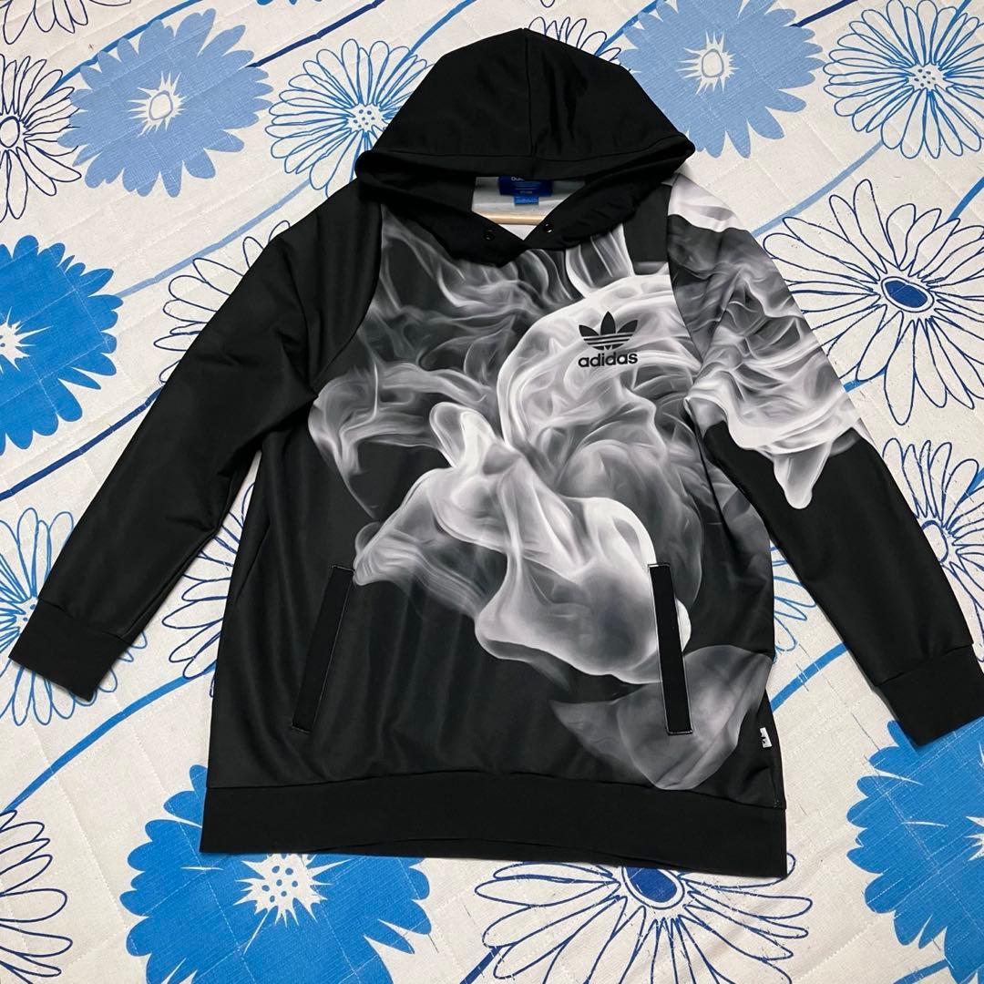 【希少】adidas ×リタオラ トレフォイル　ロゴ　スモーク パーカー