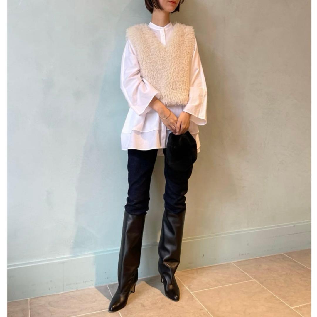 【極美品】Ballsey ボールジィ プードルファー Vネックベスト