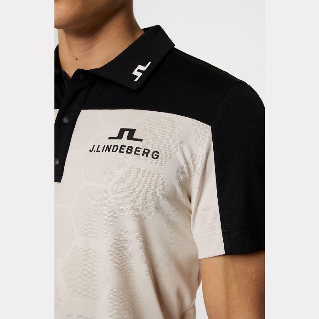 J.LINDEBERG TOUR COLLECTION ジャカード柄スリムポロ