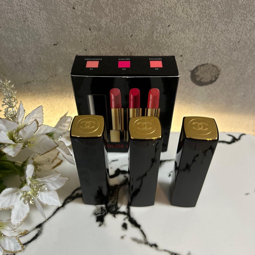 【新品未使用】CHANEL ルージュ アリュール 3本セット　91 93 95