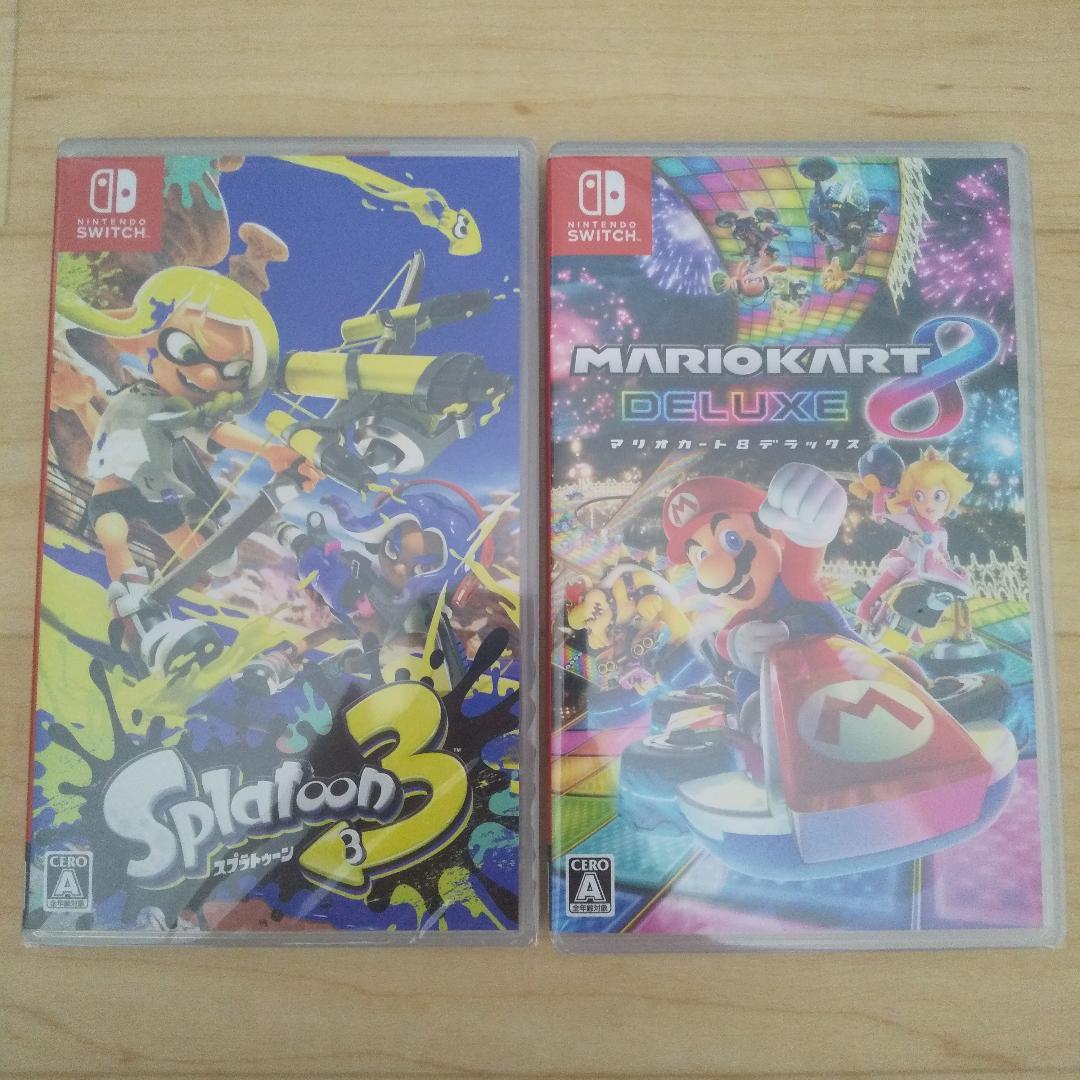【新品未使用品】 任天堂 Switch マリオカート8 スプラトゥーン３ セット