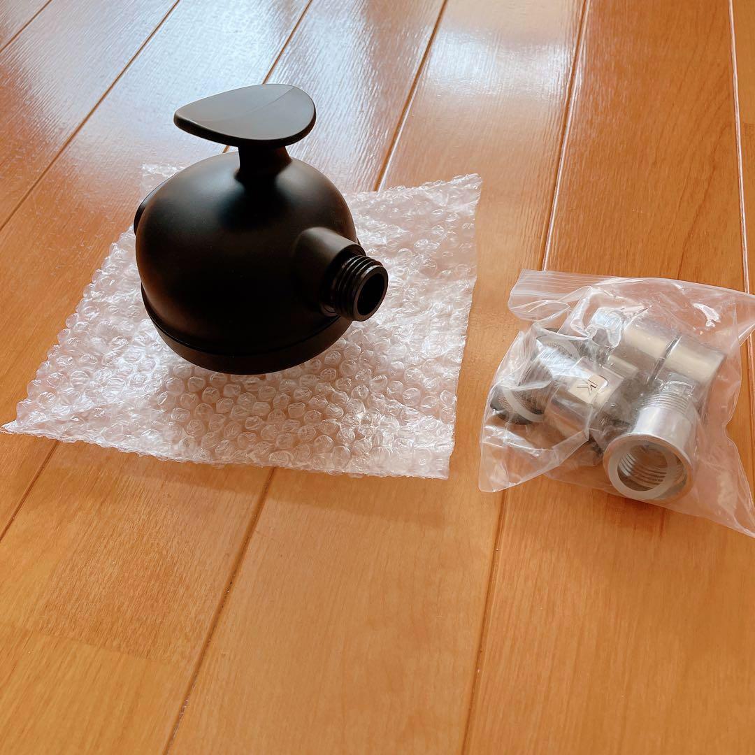シャワー ヘッド 3機能 スパ シャワーヘッド ヘッドスパ ブラック バス用品