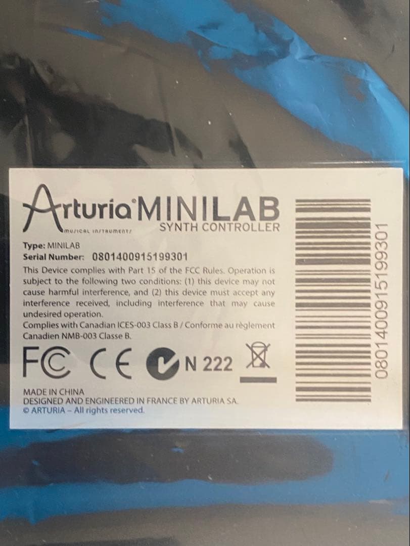 ARTURIA MiniLab 3MIDI コントローラー