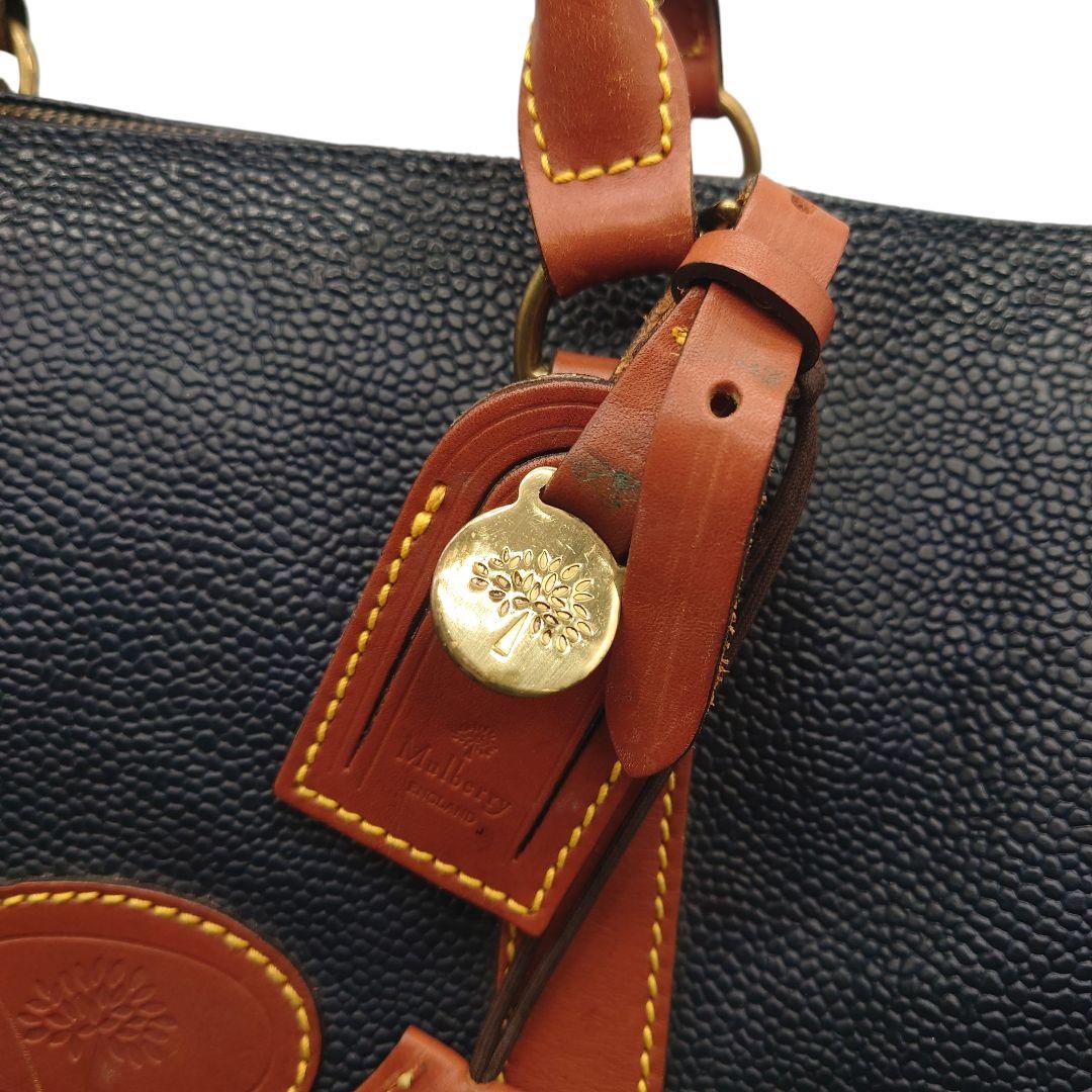 【大容量】マルベリー　レザー　大型　ボストン　バッグ　2WAY 旅行　出張