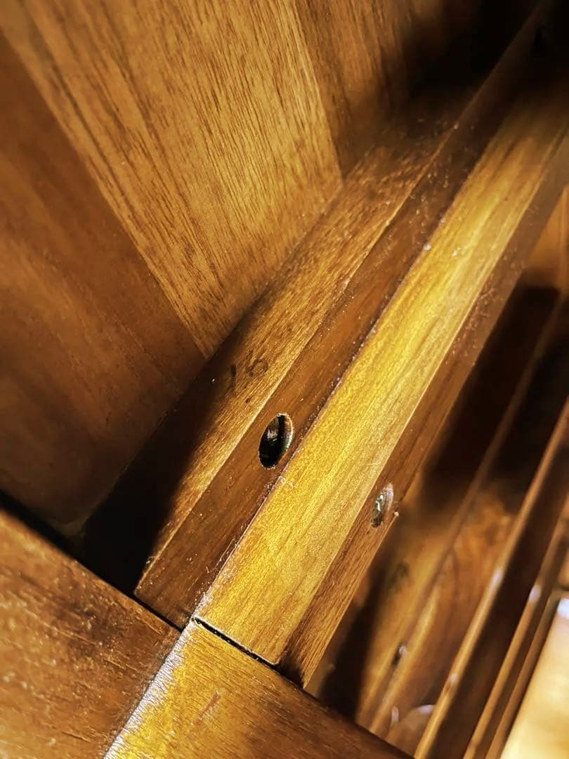 ギギliving チークスリム五段ハイチェスト W45✕D35xH114