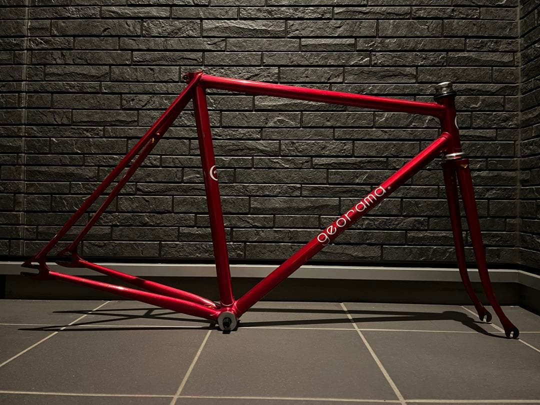 【ぶりゃい】georama njs フレームセット BB付き ピスト 競輪