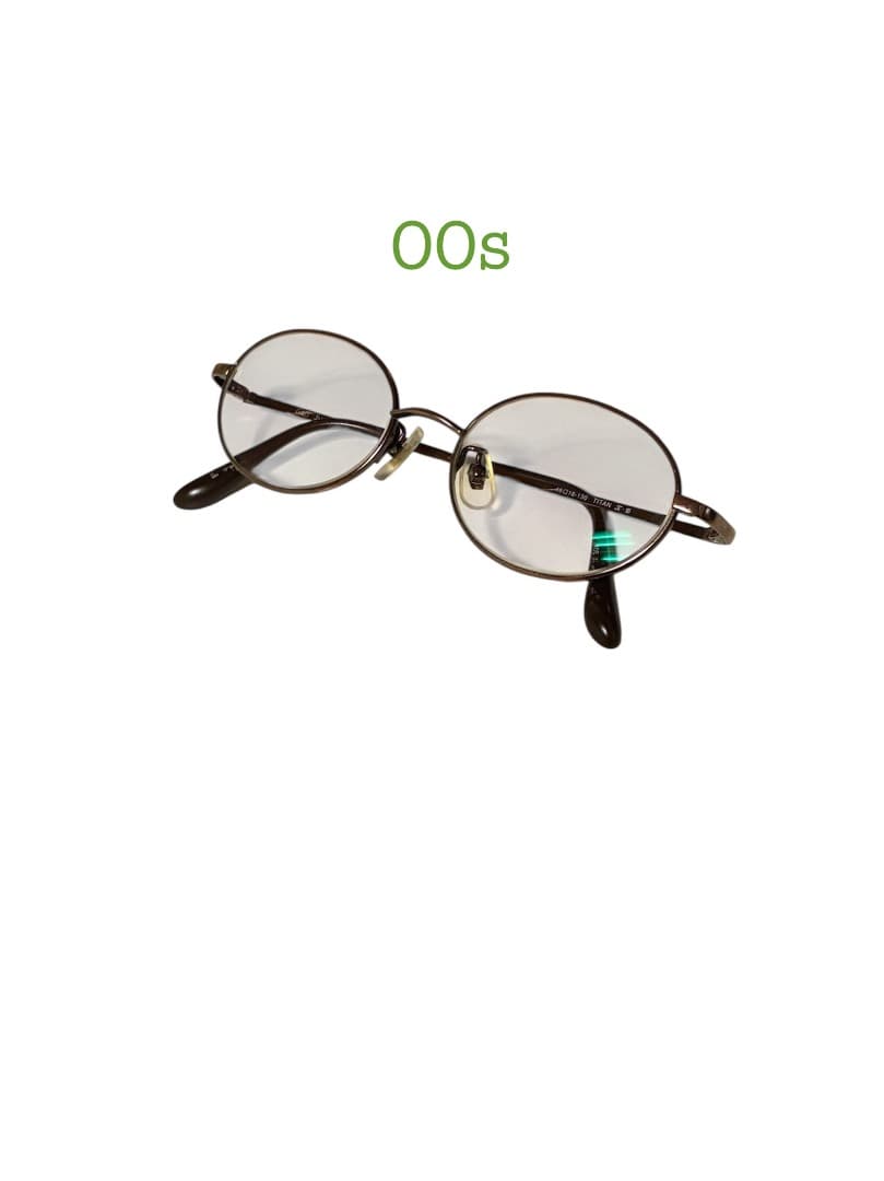 00s ジュニアメガネ 日本製 チタンフレーム オーバルメガネ