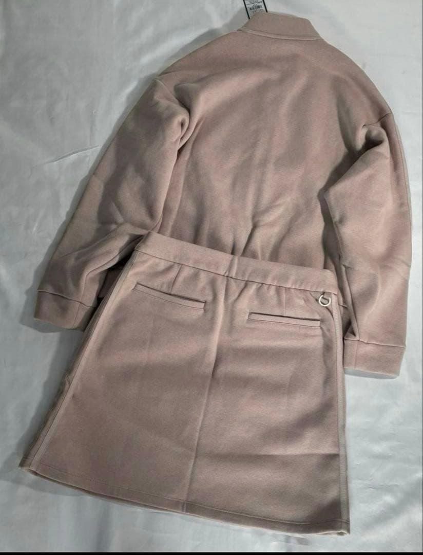 新品adidas ゴルフ　スウェット裏起毛セットアップ くすみピンク