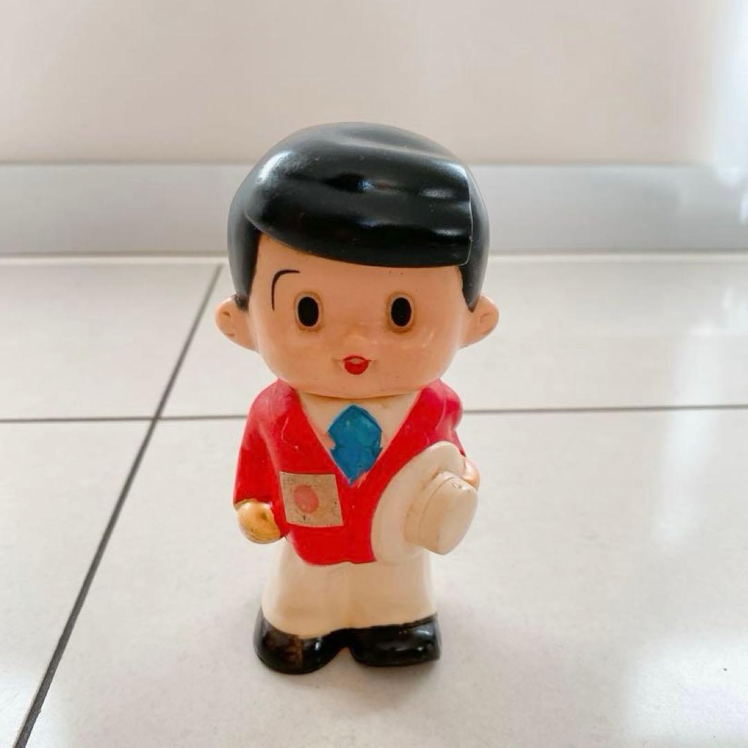 昭和レトロ　信用金庫　ソフビ　貯金箱