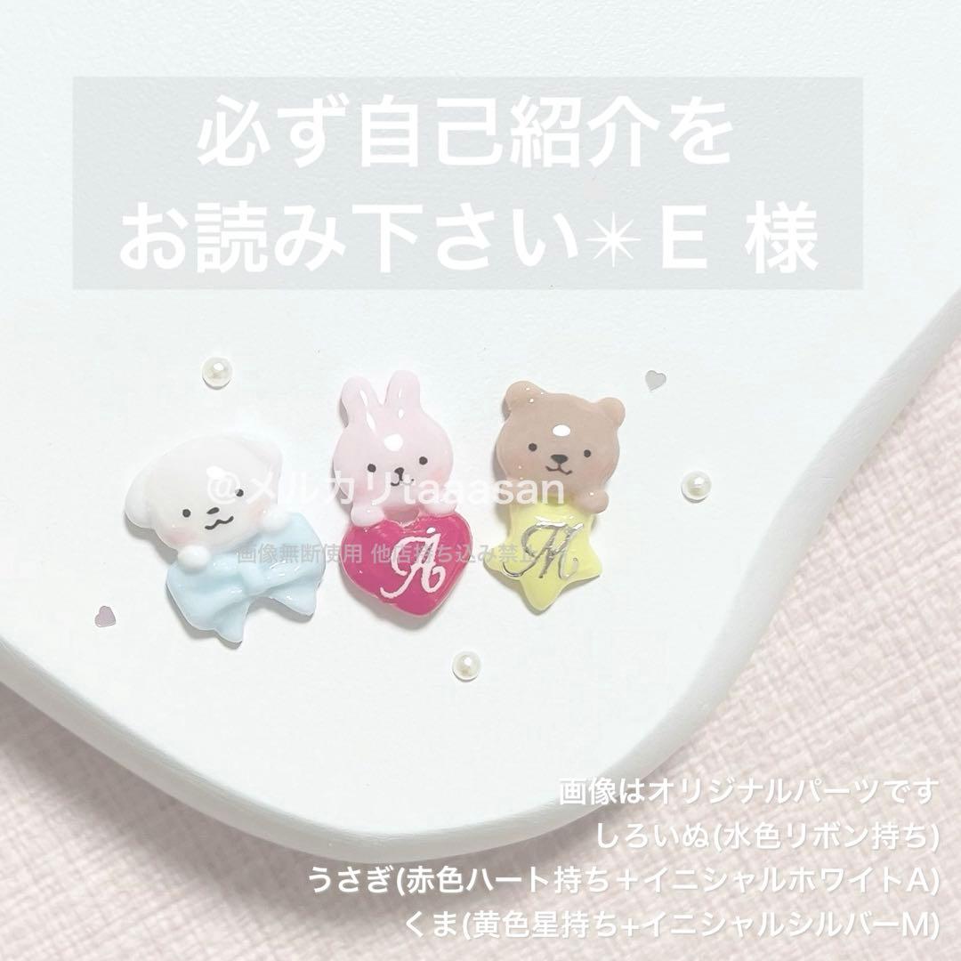 必ず自己紹介をお読み下さい✴︎E様